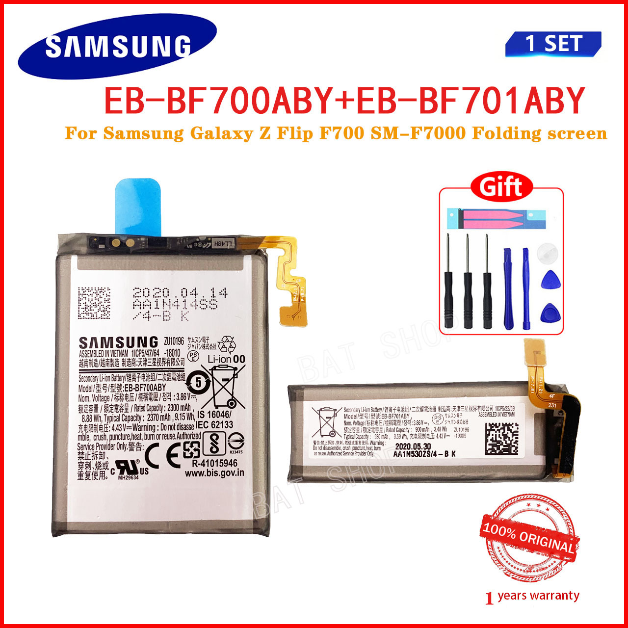 Batterie Original Samsung Z Flip 3