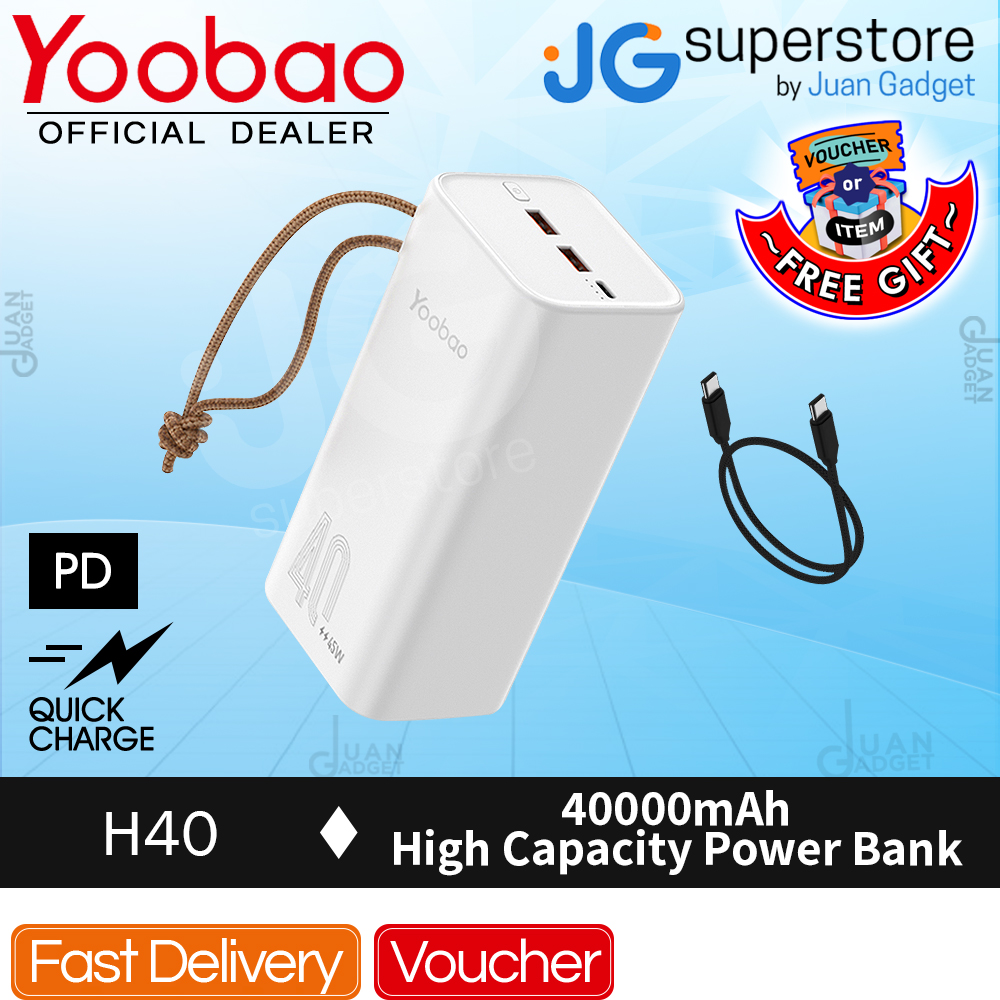 Yoobao H40 40000mAh Multi-Function High Capacity Powerbank PD45W