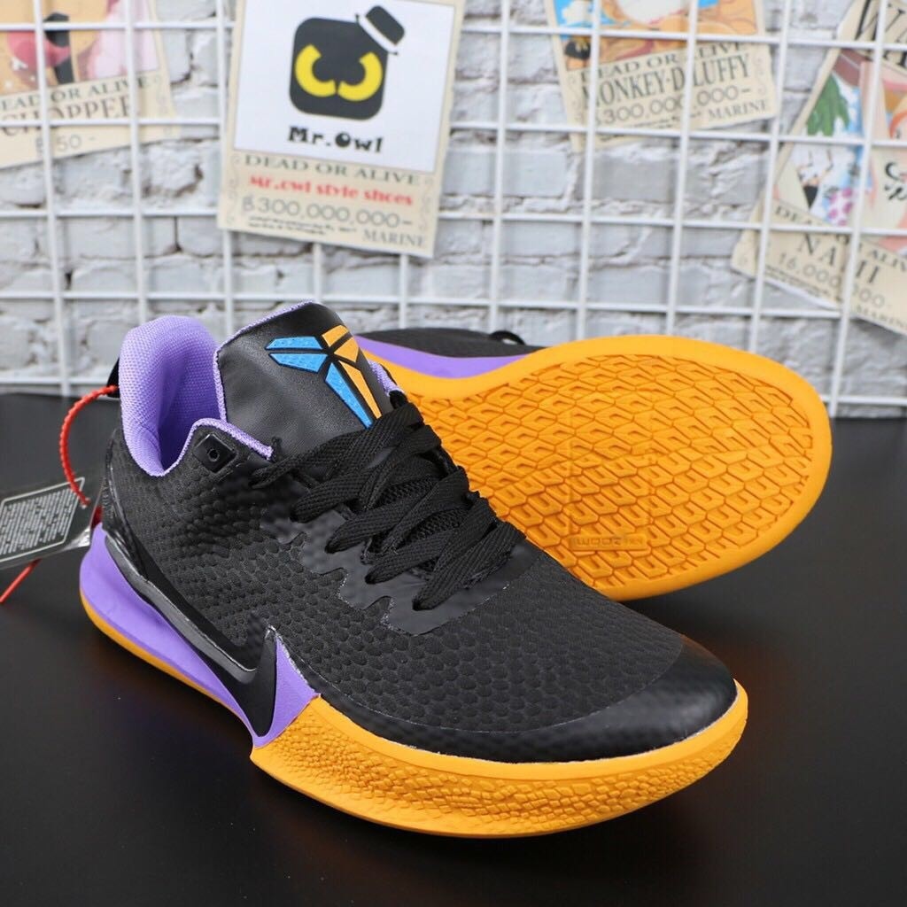 ZY OP. Sports Kobe Mamba focus Low cut black purple basketball Shoes