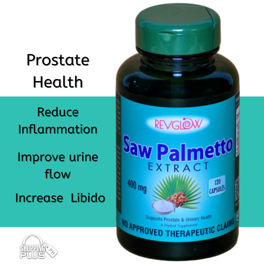 Saw Palmetto Extract 400mg 120caps, Prostate, urinary & Hair Support by