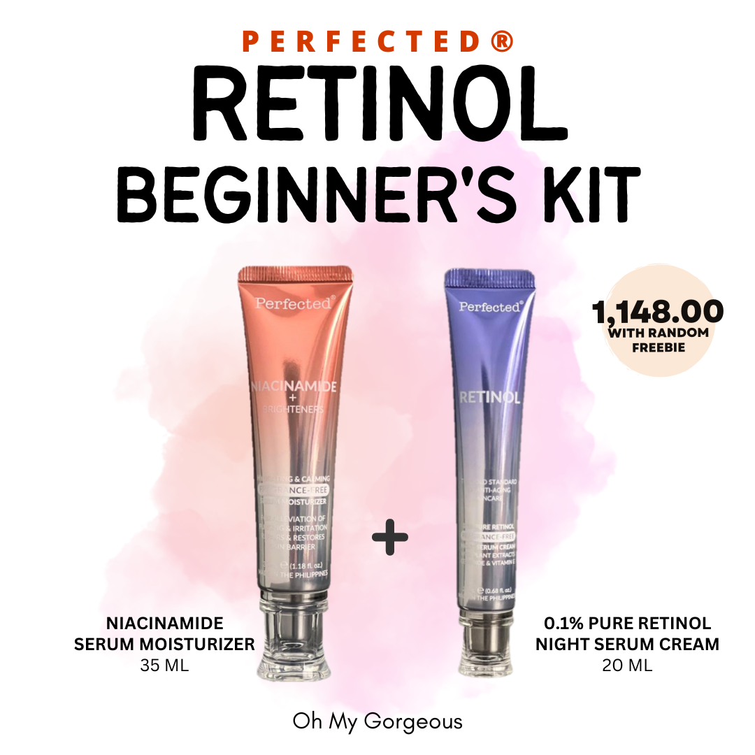 Perfected Retinol Beginner's Kit Niacinamide Moisturizer + Retinol