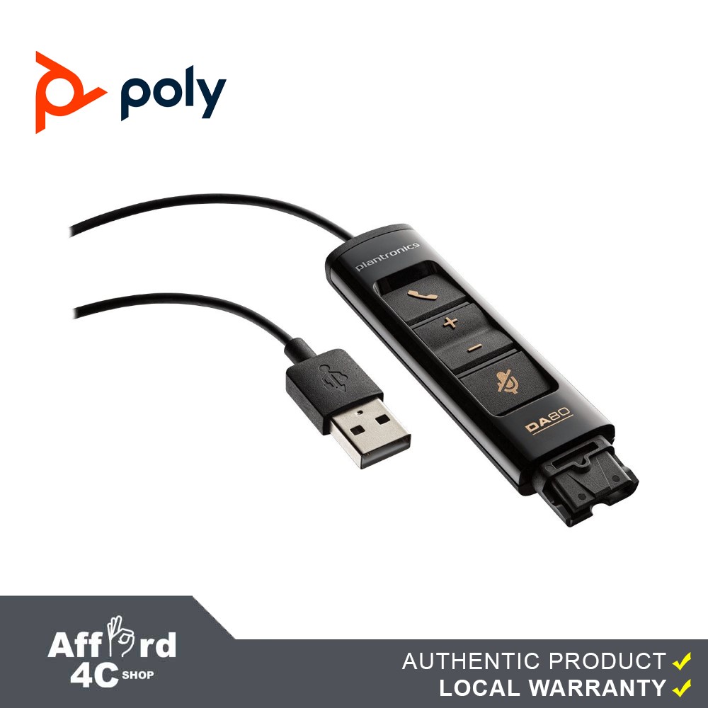 Plantronics 201852-01 DA80 USB Audio 