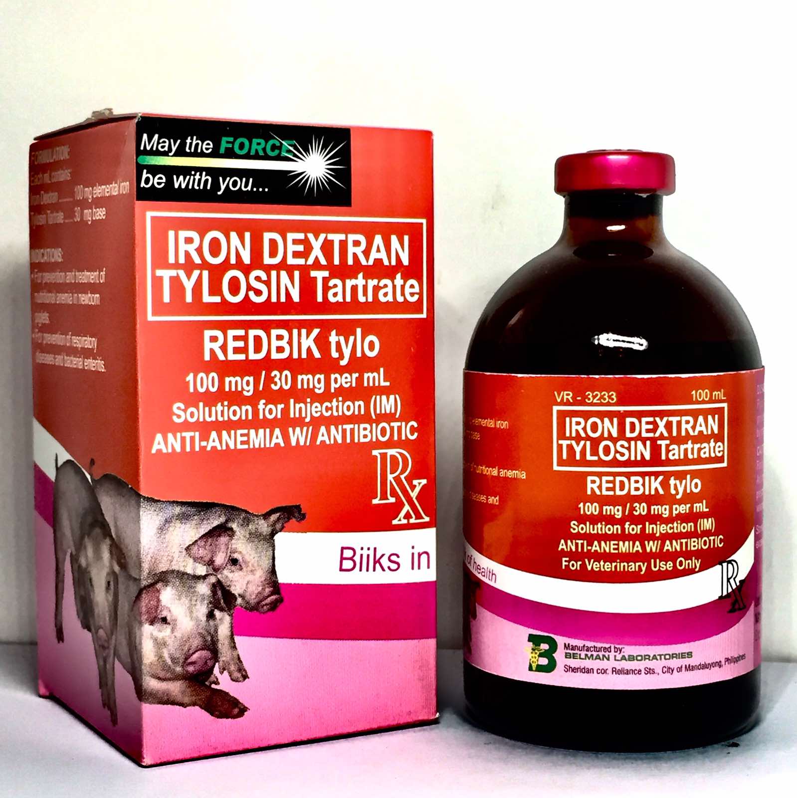 [JWR AGRIVET] Redbik Tylo 100ML Solution for Injection Anti Anemia ...