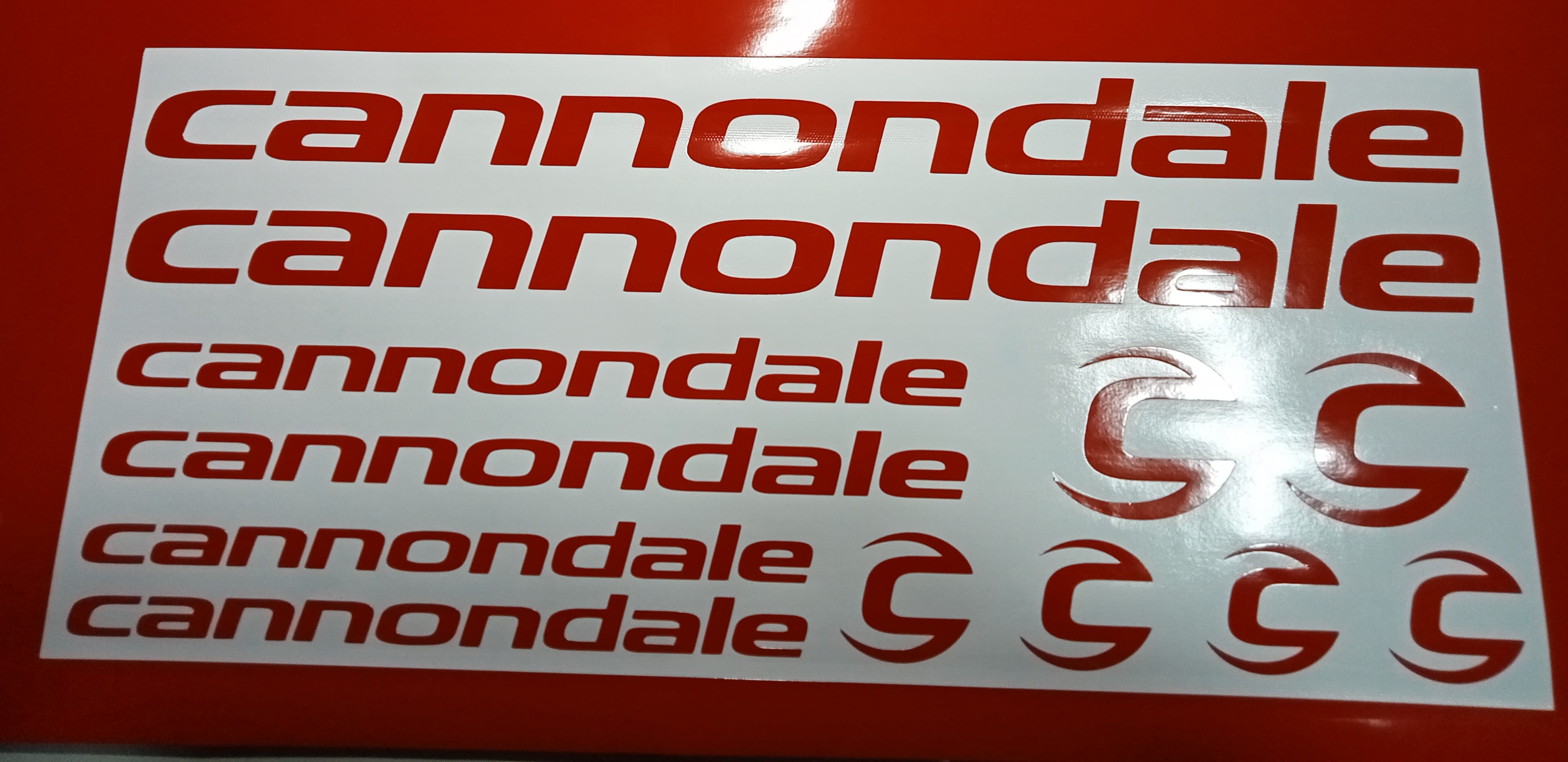 Cannondale bike decals/sticker (red glossy) 1set Lazada PH