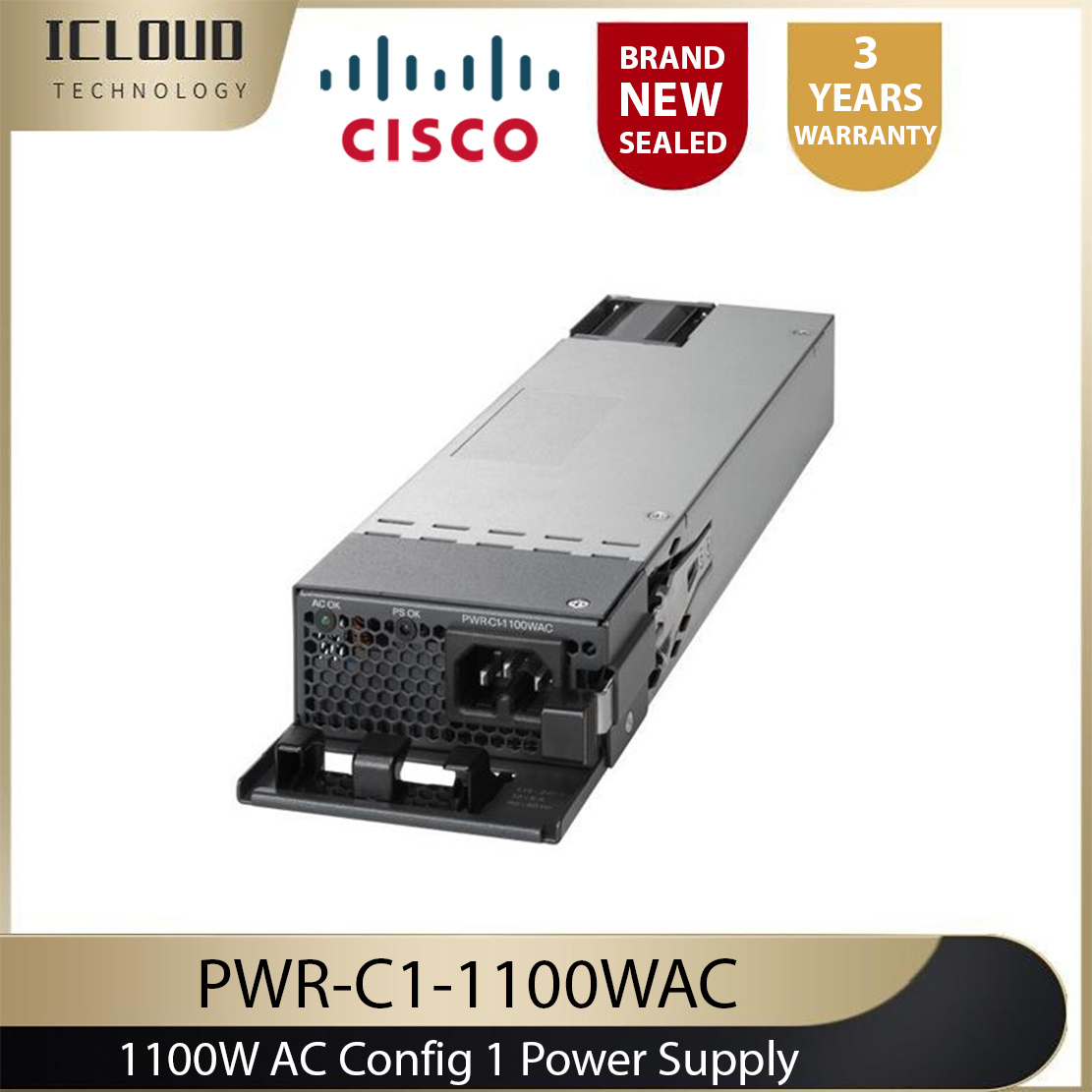 Cisco 3850 Series Power Supply PWRC11100WAC 1100W AC Config 1 Power