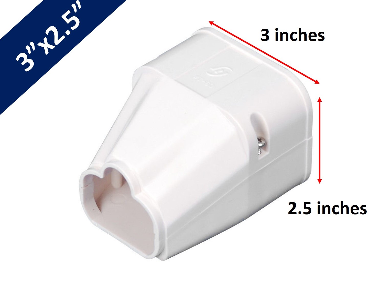 3x2.5 inches PVC Molding Duct End Lazada PH