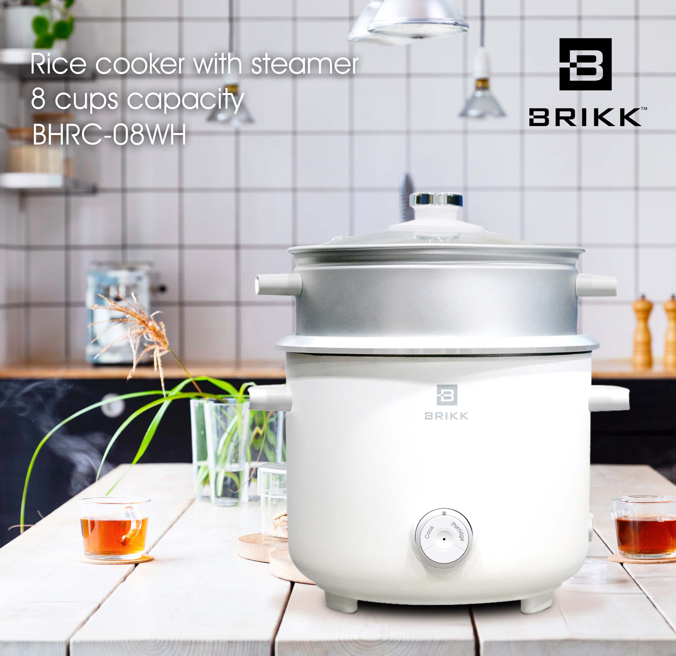 Brikk Rice Cooker with Steamer Lazada PH