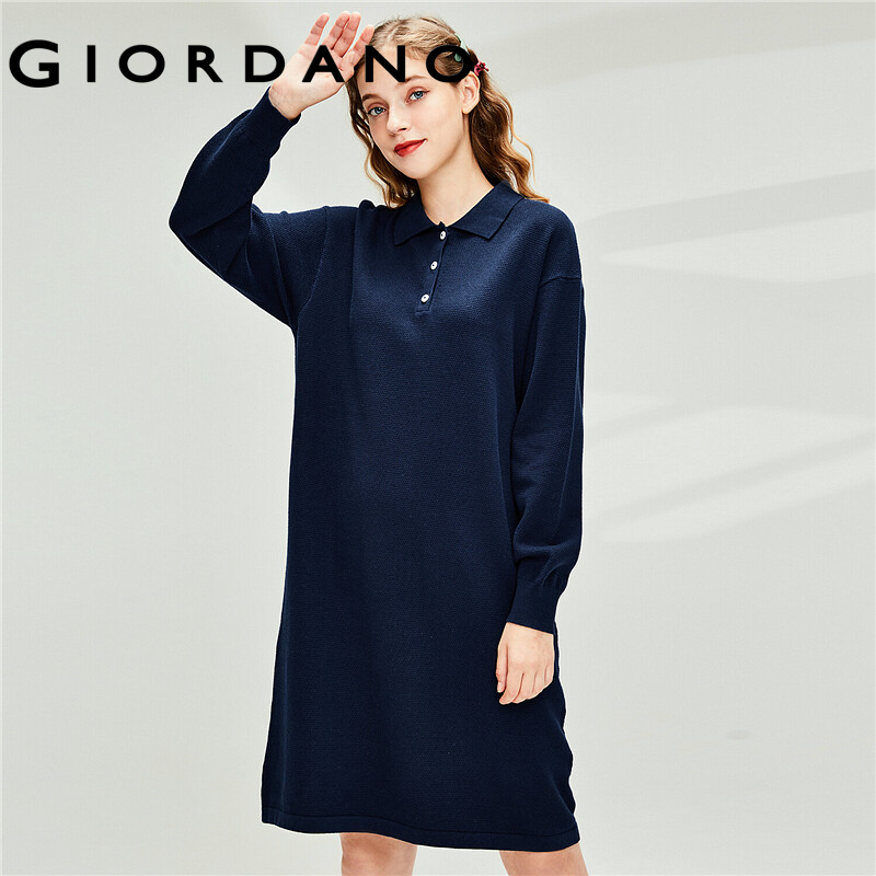 women's long sleeve polo dress