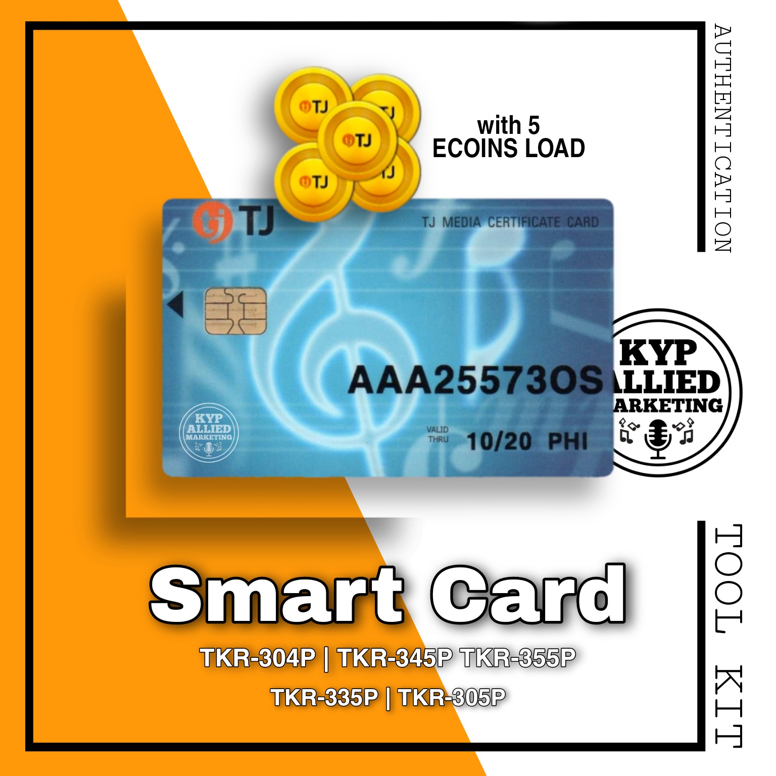 TJ Media Smart Card with 5 ECoins Load Lazada PH