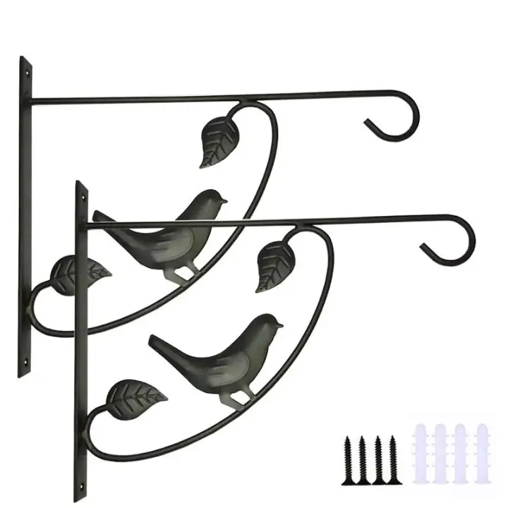 Wrought Iron Basket Bracket Hook Bracket Lantern Flower Pot Plant