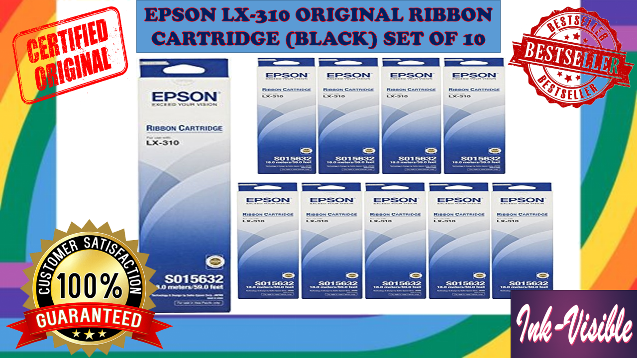EPSON S015632 ORIGINAL RIBBON CARTRIDGE (BLACK) FOR EPSON LX310