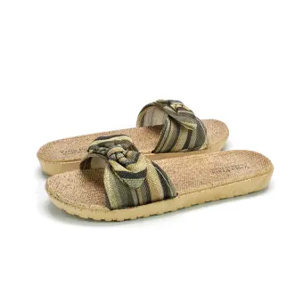 flat slip on sandals