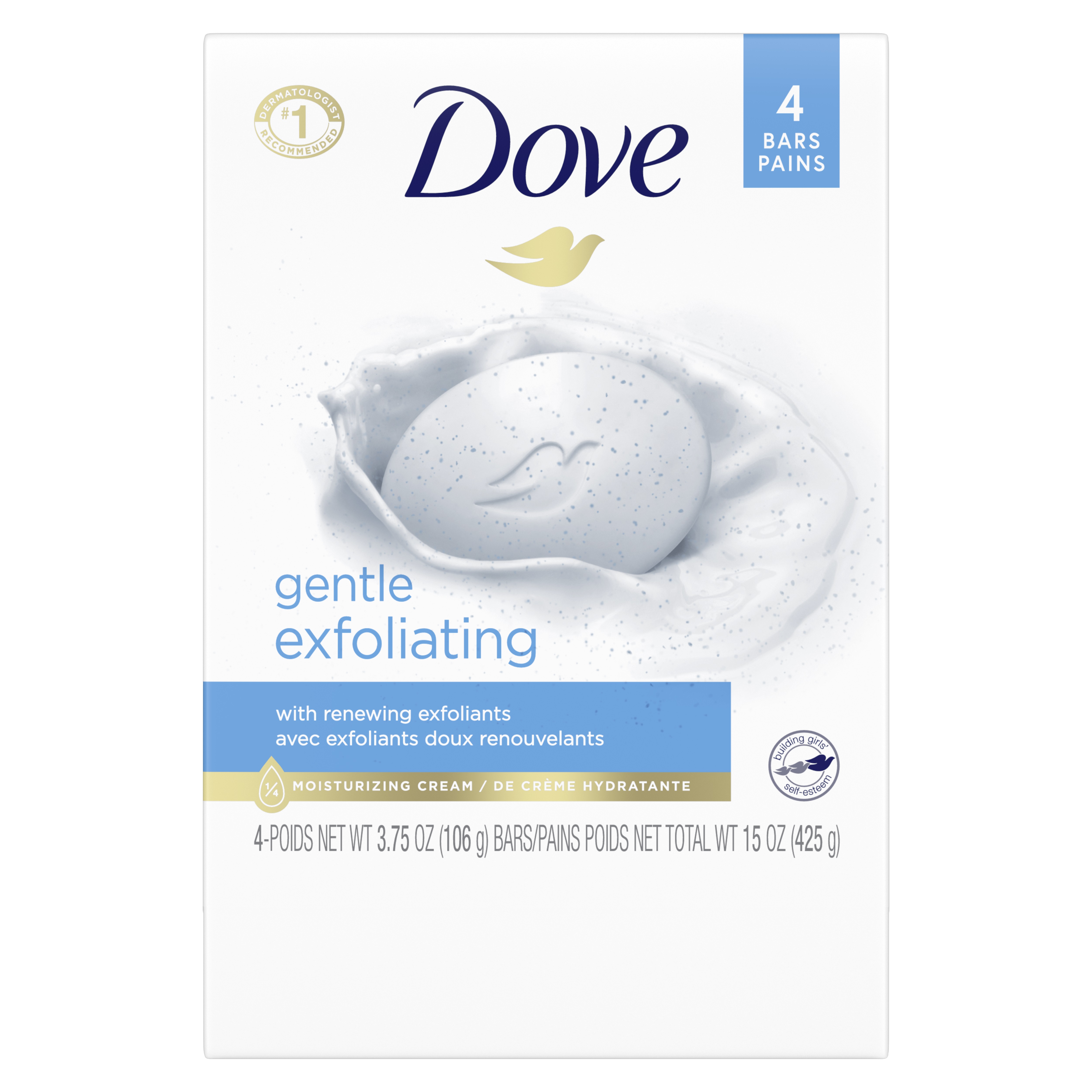 Dove Bar Gentle Exfoliating 3.75oz x4 Lazada PH