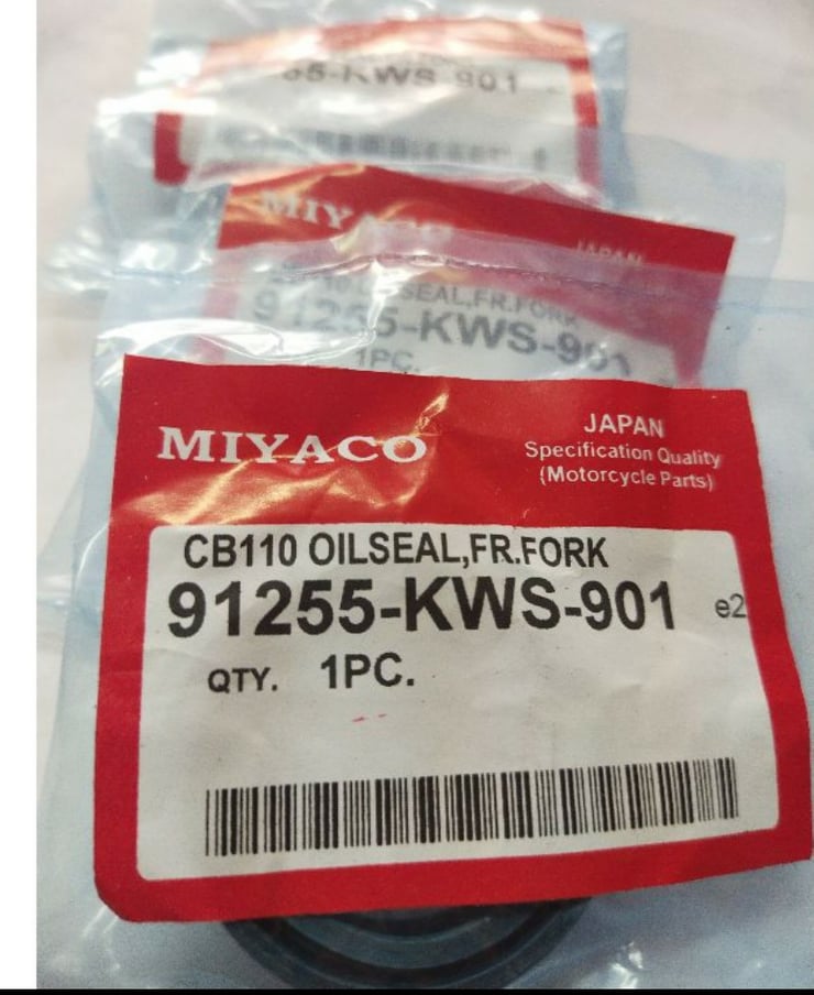 FRONT FORK OIL SEAL JAPAN QUALITY CB110 ,CT125,WIND125, 2 PCS Lazada PH