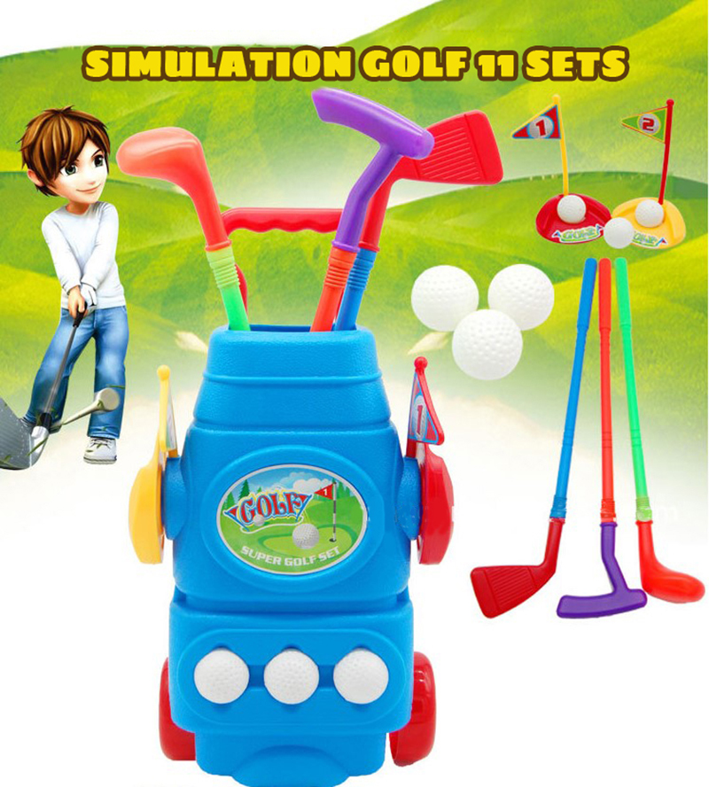 Childrens Golf Sporting Toy Set Golf Club Toys Indoor Leisure Sports Children's Educational Golf Toy Set