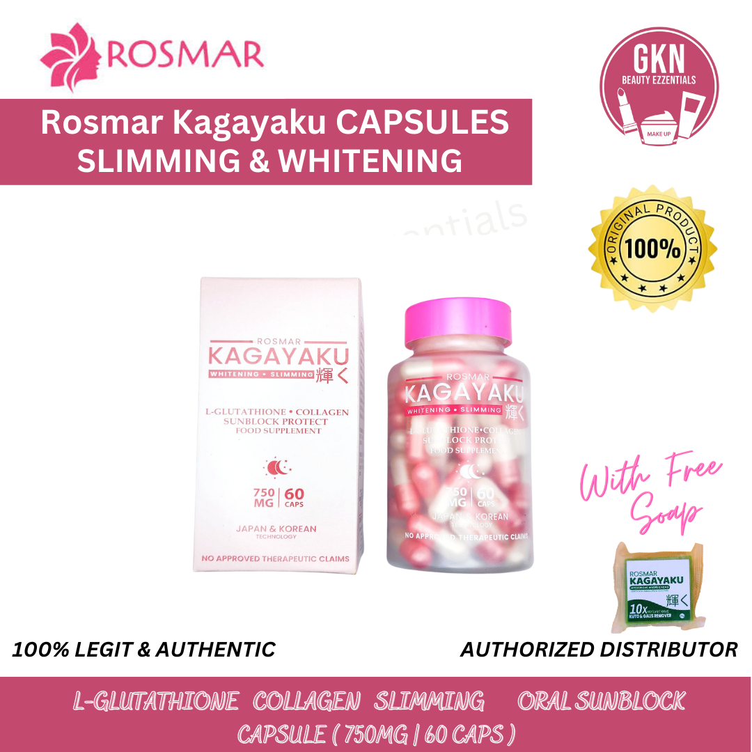 AUTHENTIC ROSMAR KAGAYAKU SLIMMING AND WHITENING CAPSULE ( 750MG