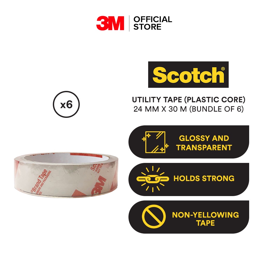 Scotch Utility Tape (Plastic Core) 24 mm x 30 mTIH Lazada PH