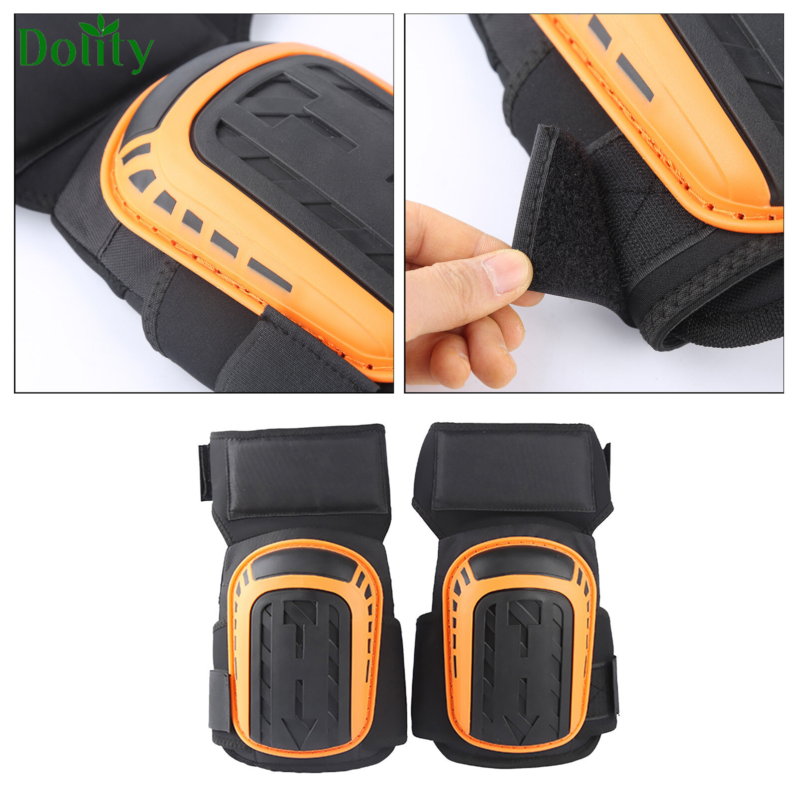 Dolity Gardening Knee Pad Adjustable Work Knee Protector Kneecap