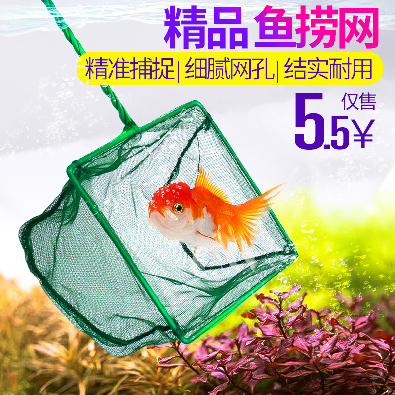 Durable Fishing Catching Net Aquarium Tank Care Small Fish Goldfish Holder 