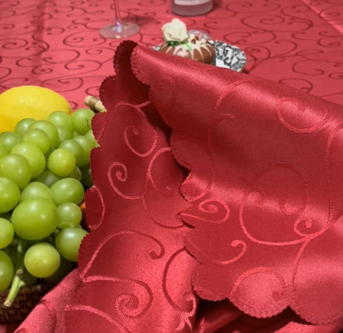 6 seater Table Cover 8 seater Wedding Table Cloth Mantel Cover Plain