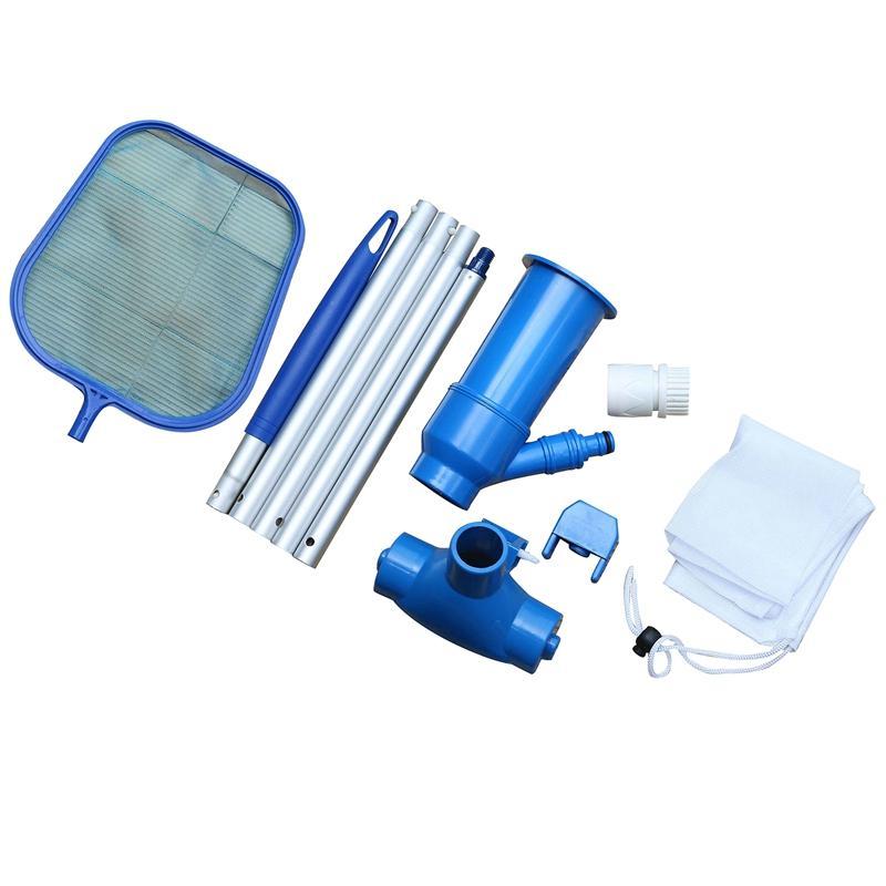 Portable Swimming Pool Pond Hot Spring Pool Fountain Vacuum Cleaner Suction Head Pond Cleaning Leaf Skimmer Mesh Set Cleaning Tool