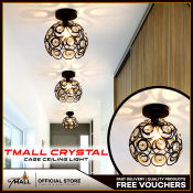 Diamond Crystal Floral Ceiling Pendant Lamp - TMALL