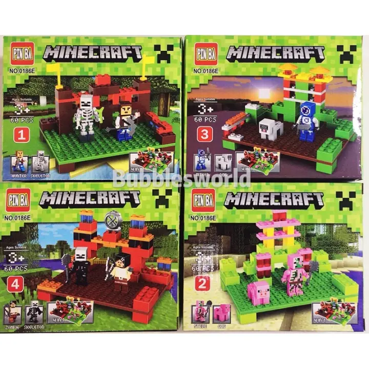 Spot Hot Sale New 21 Minecraft Lego 60pcs Blocks Box Lazada Ph