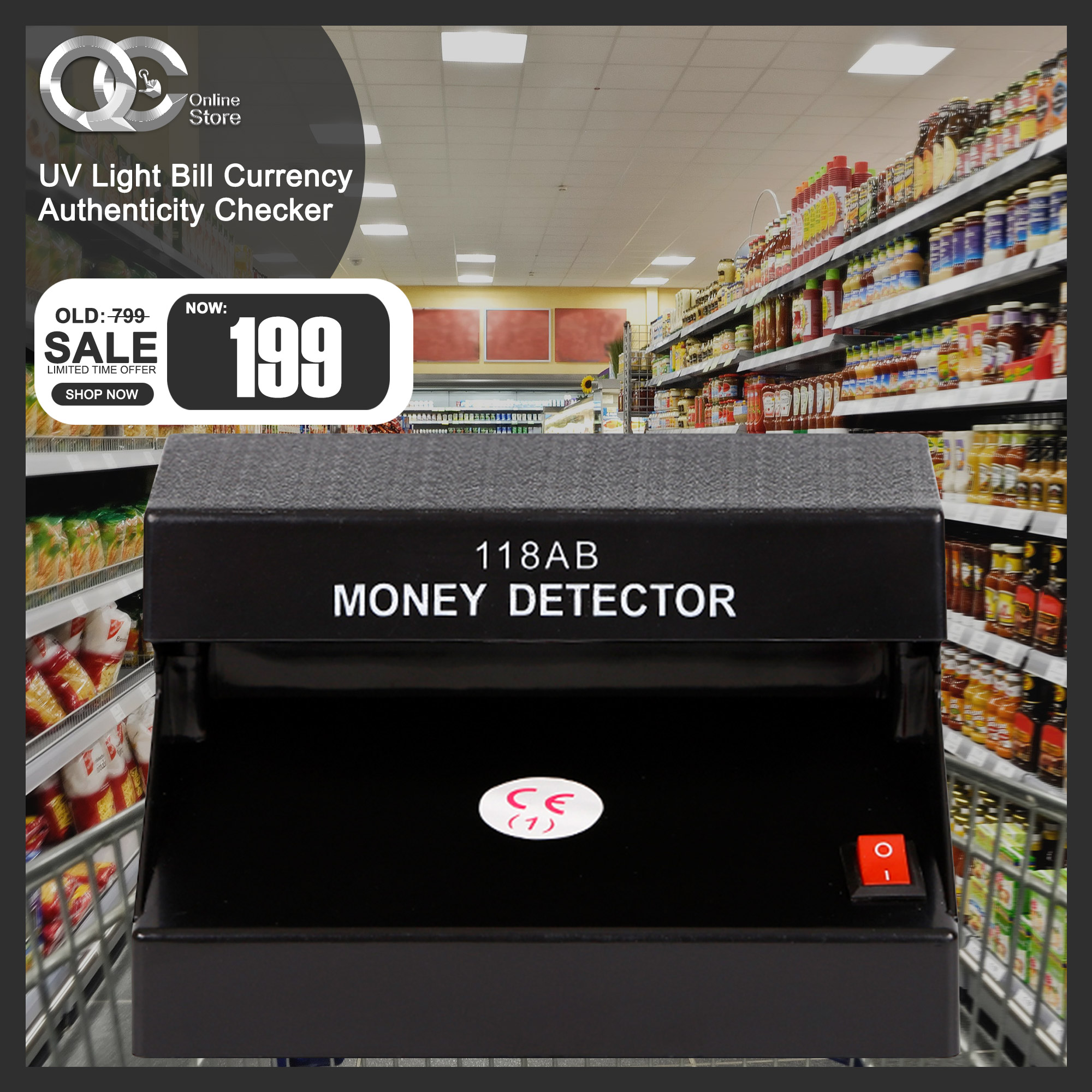 UV Light Fake Money Detector Philippines Bill Currency Authenticity