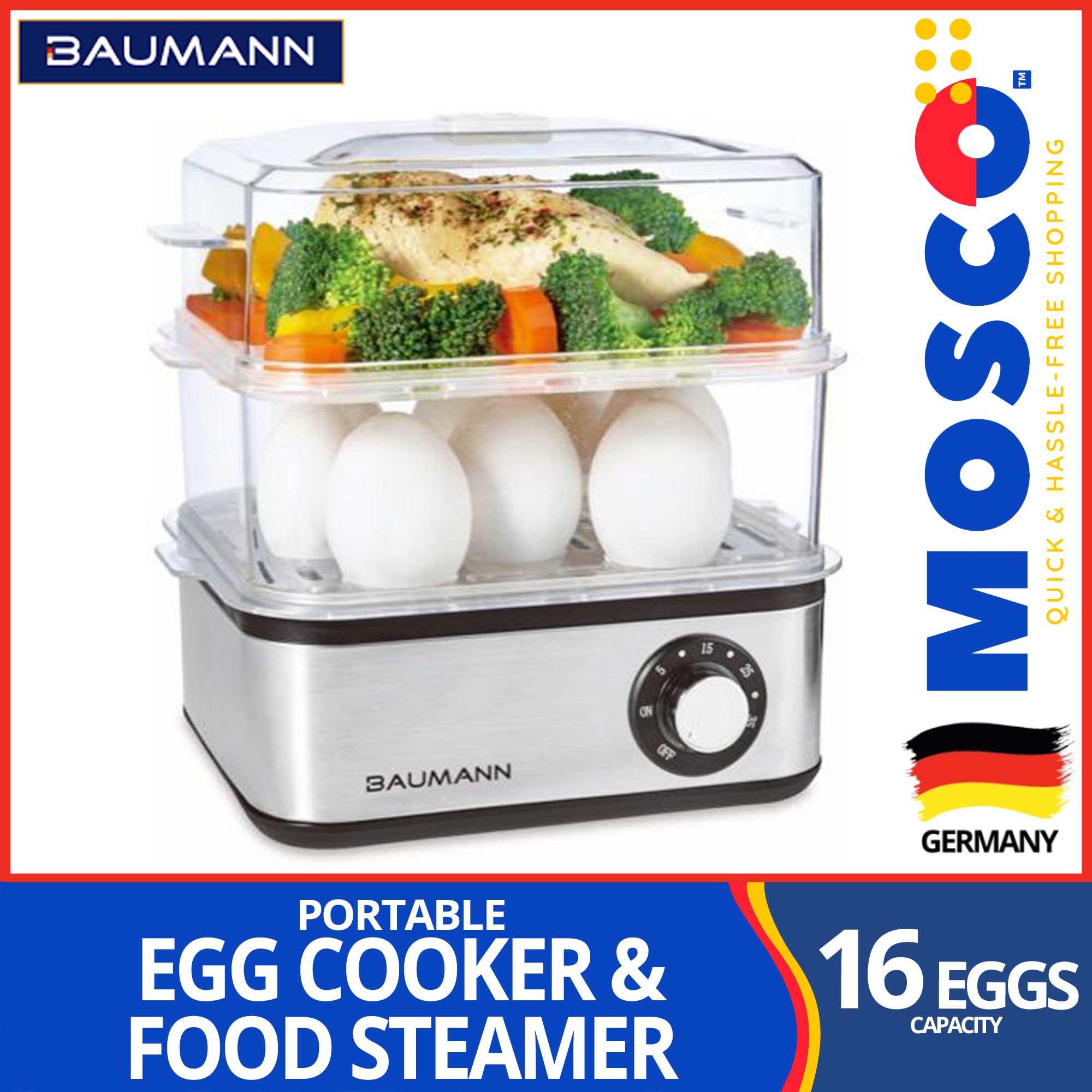 Portable Electric Portable Egg Steamer With 7-Egg Capacity, Fast