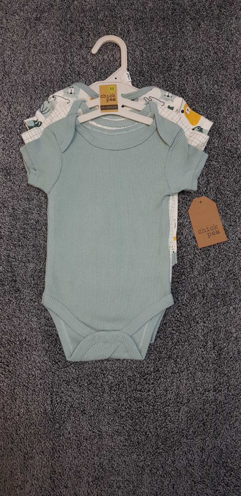 chick pea baby onesie