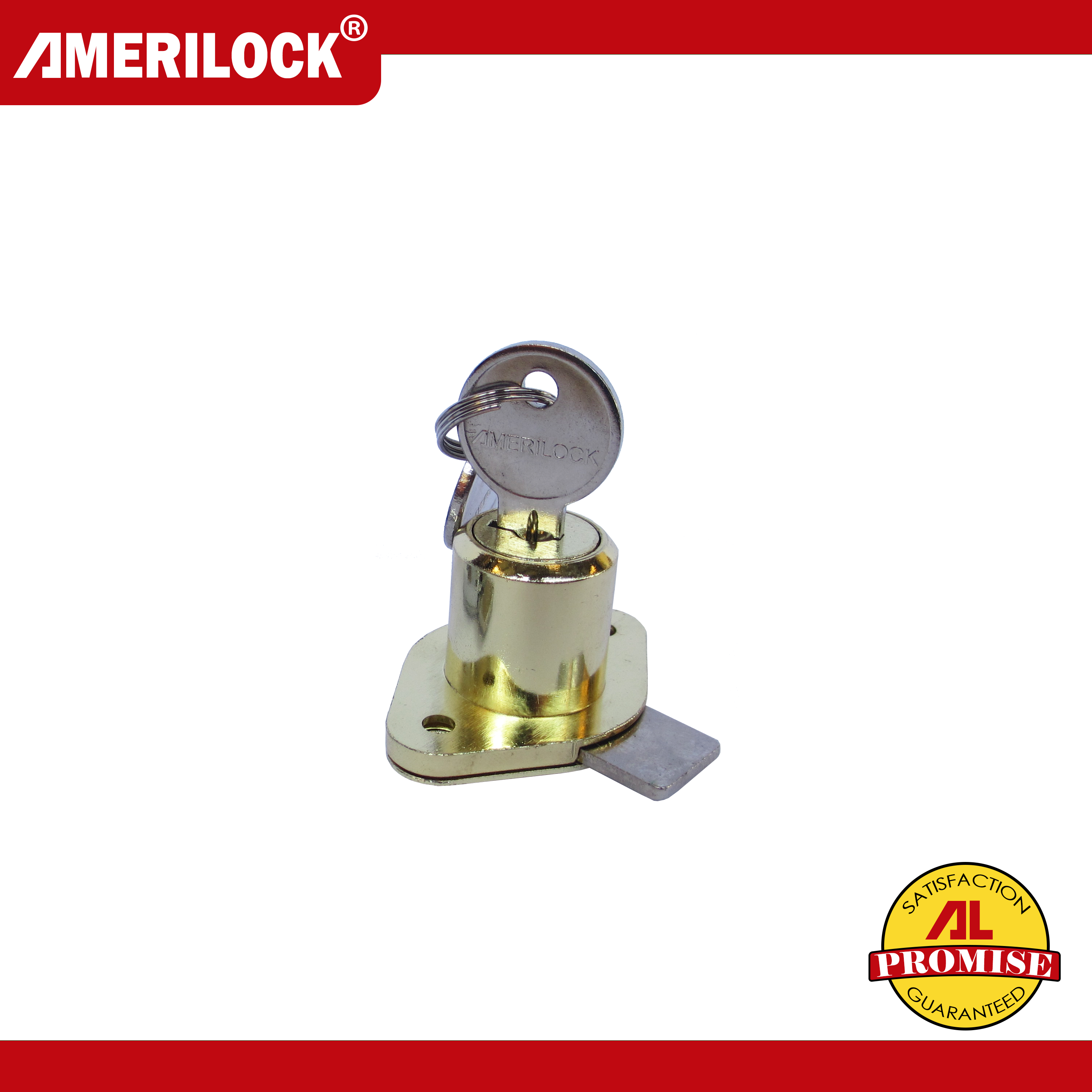 AMERILOCK Lock with Key (Stainless Steel, Brass Plated) Lazada PH