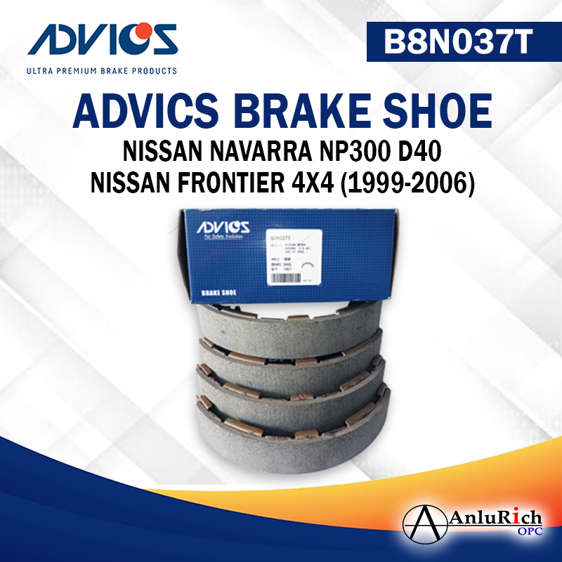 ADVICS REAR BRAKE SHOE for NISSAN NAVARRA / NP300 D40 2005 / FRONTIER