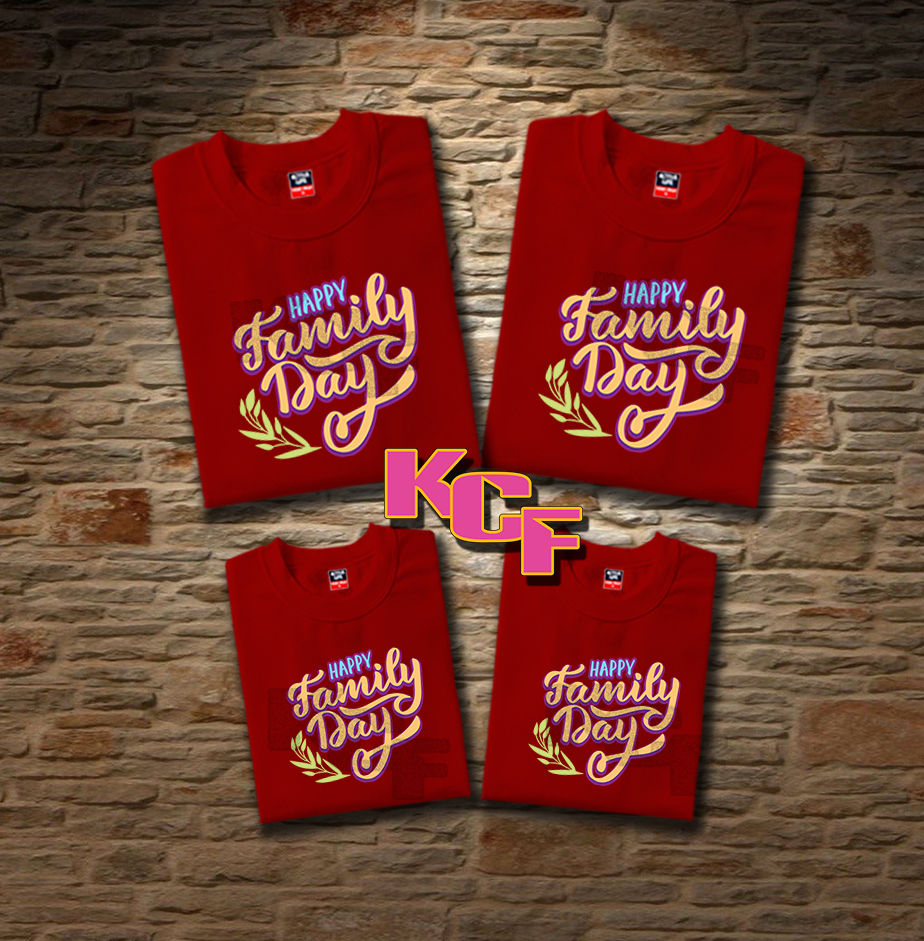 FAMILY SET TSHIRT HAPPY FAMILY DAY FAMILY SHIRT Lazada PH