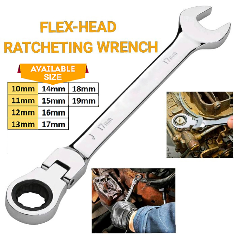 Standard® FlexHead Ratcheting combination Spanner Wrench Professional