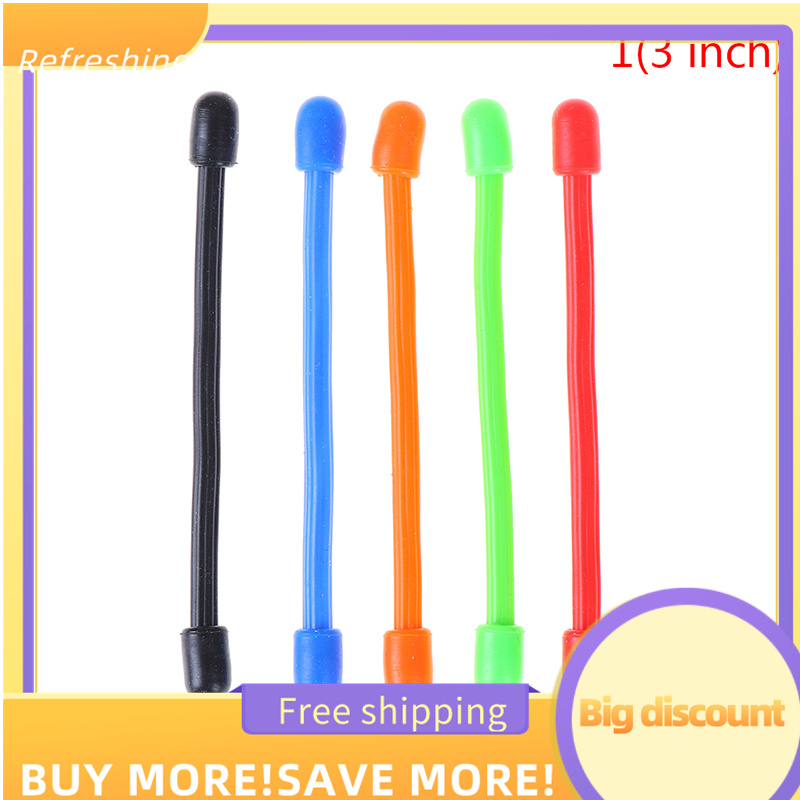 5pcs 3''6''12" Reusable Magic Rubber Twist Ties Cable Wire Gear Tie Organiz THH 