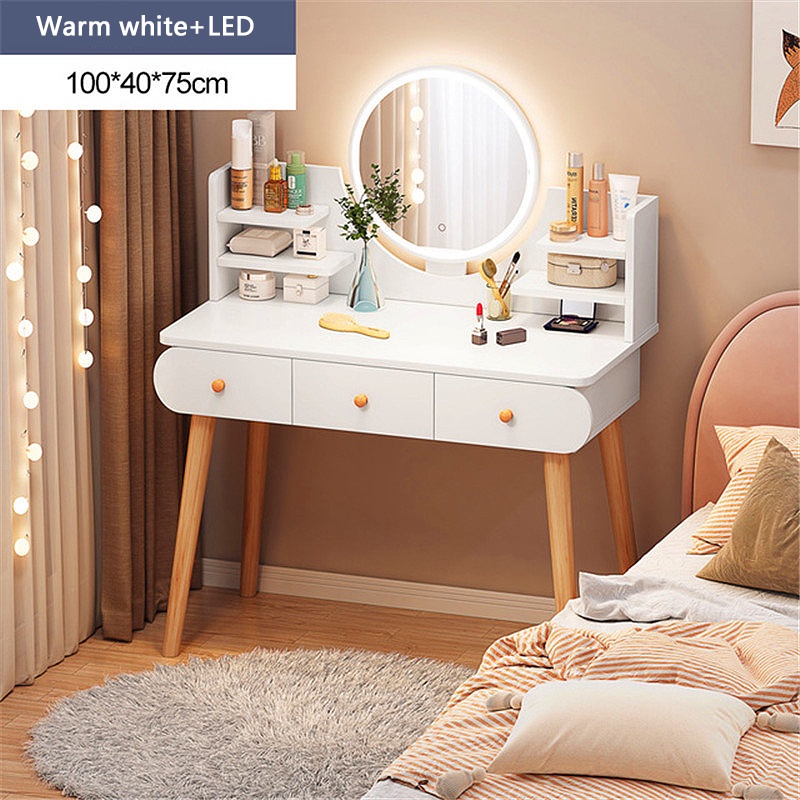 Bewell Dressing Table European Style Bedroom Multi Functional Dressing