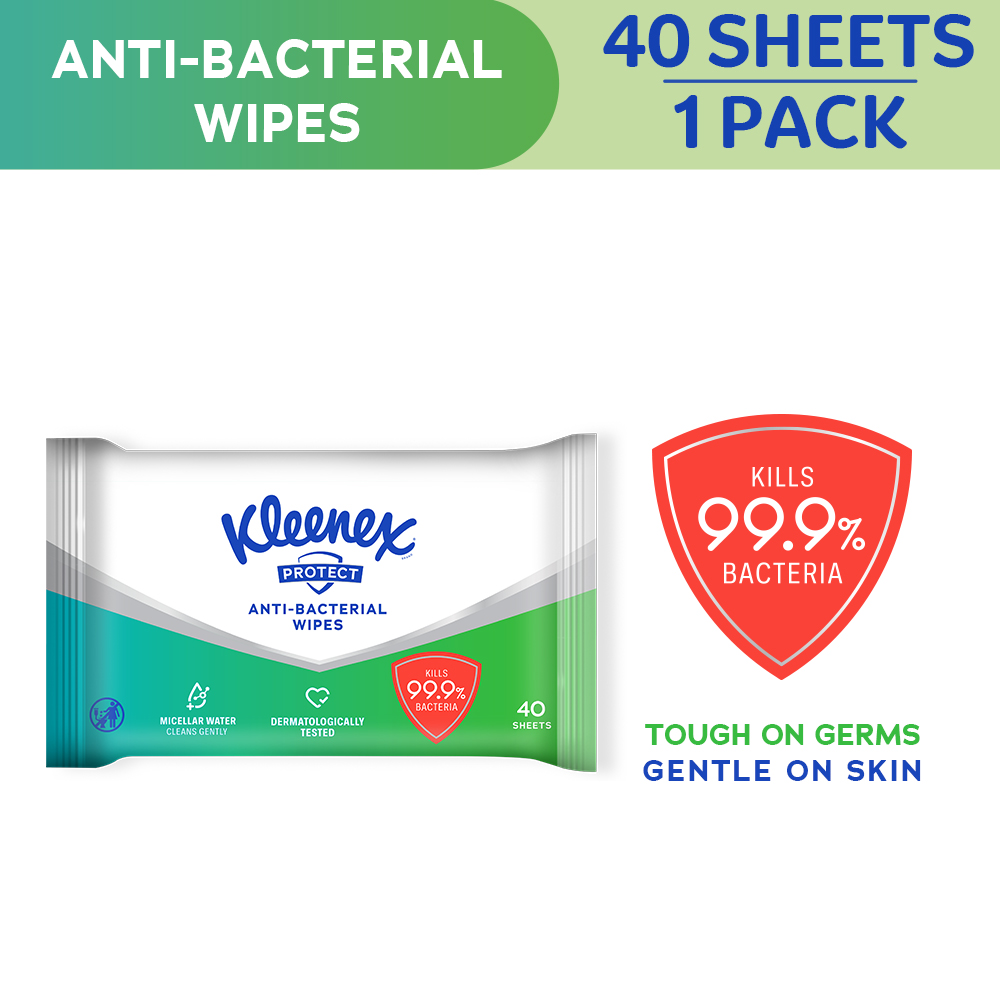 Kleenex Antibacterial Wipes 40s Lazada PH