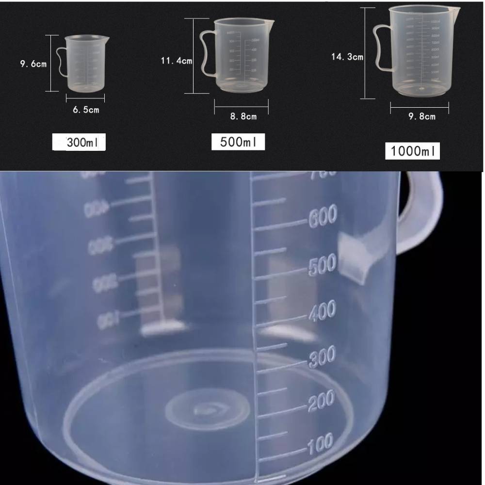 20ml / 30ml /50ml /300ml /500ml/1000ml Clear Plastic Graduated Measuring Cup  For Baking Beaker Liquid Measure JugCup Container From Goodcomfortable,  $0.14