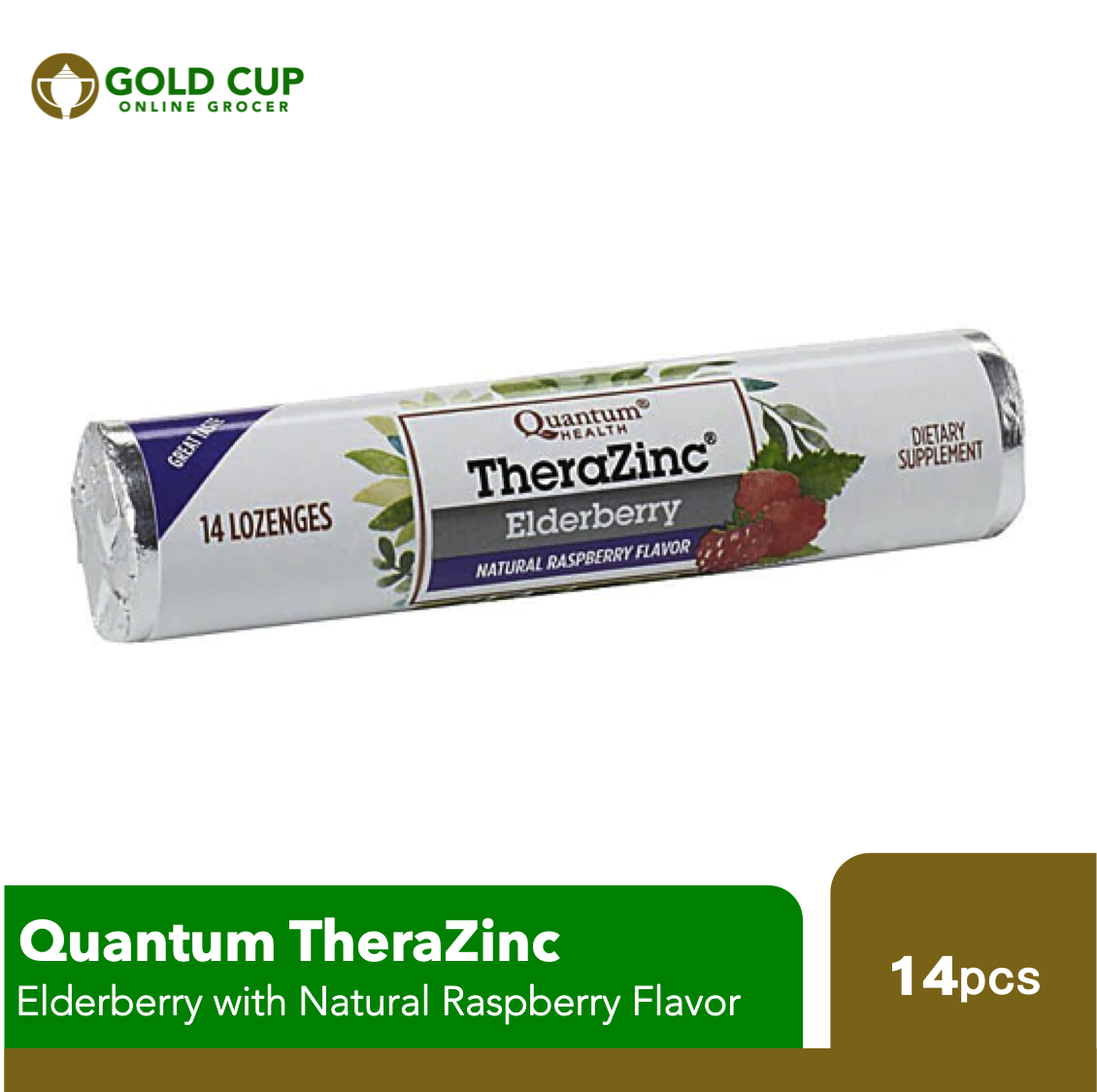Quantum TheraZinc® Elderberry Lozenges, Natural Raspberry Lazada PH