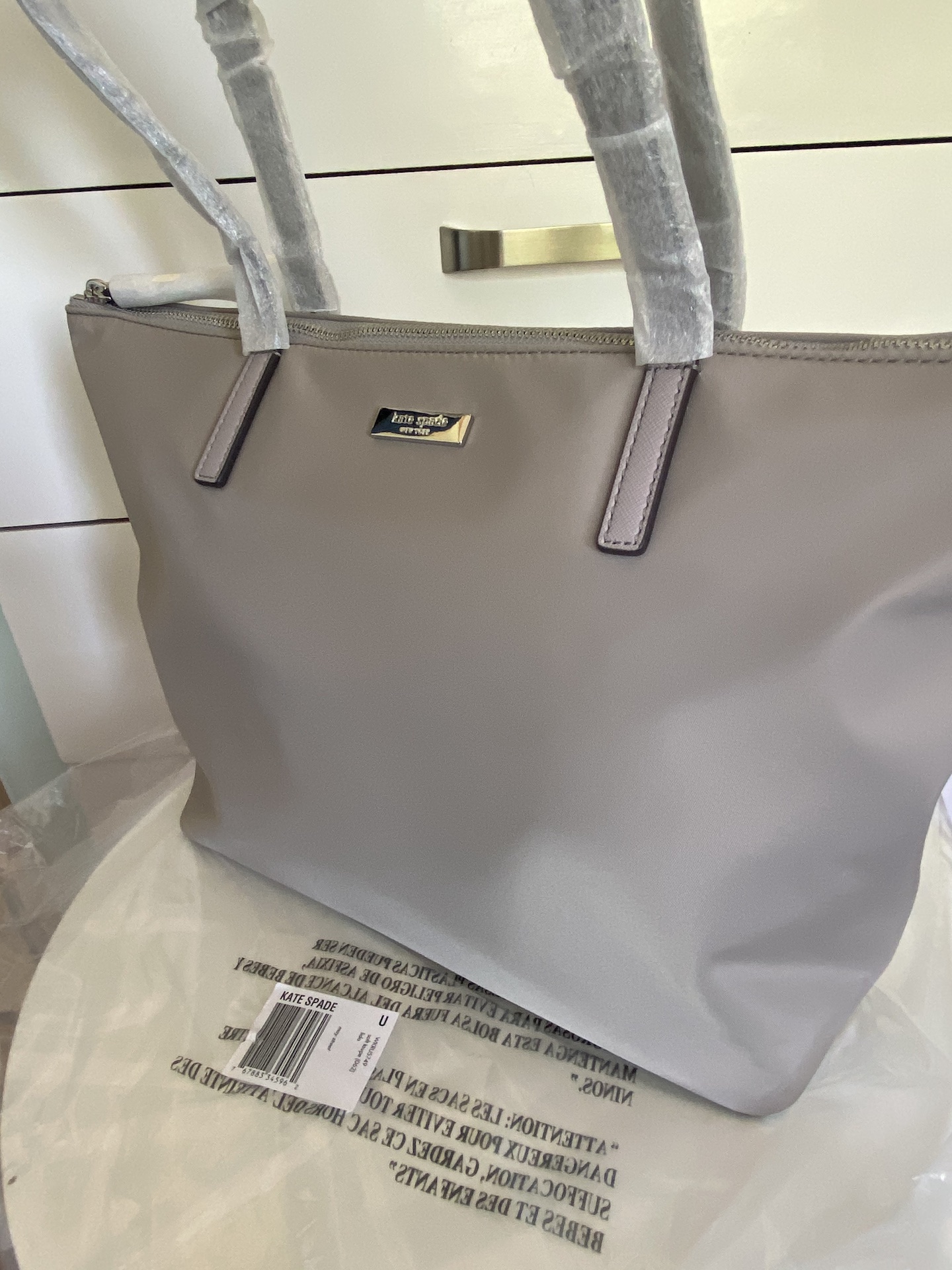 Authentic Original Kate Spade Soft Taupe May Street Lida Medium