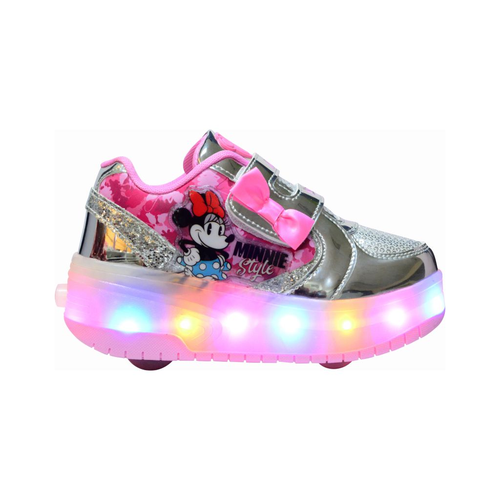 Disney Minnie Mouse LED Shoes Lucrezia Silver Pink | Lazada PH