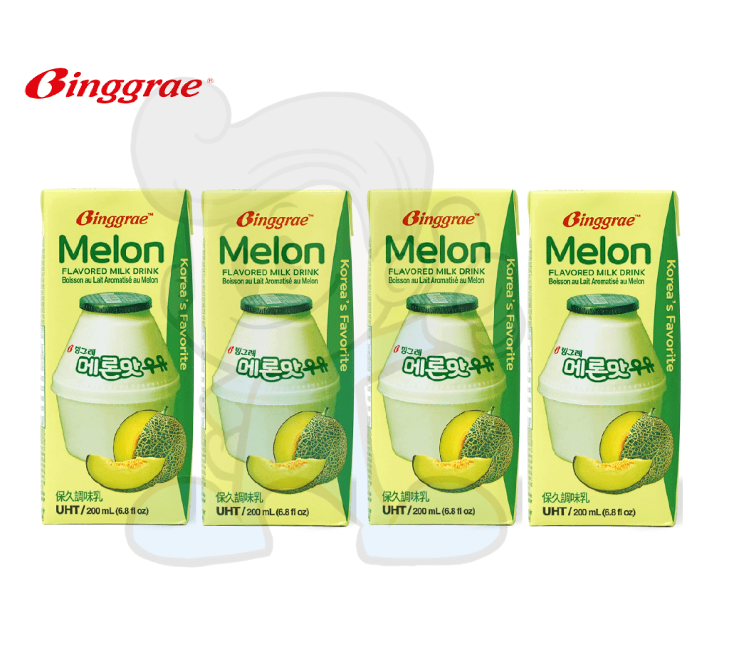 Binggrae Melon Flavored Milk Drink (4 x 200 mL) Lazada PH
