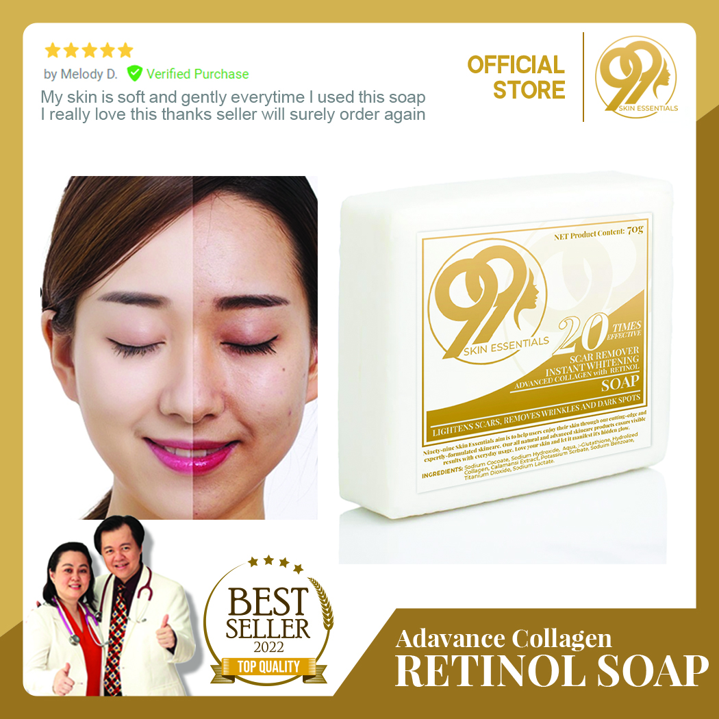 Skin 99 Essentials Advance Retinol Soap Scar Remover Organic Bar for