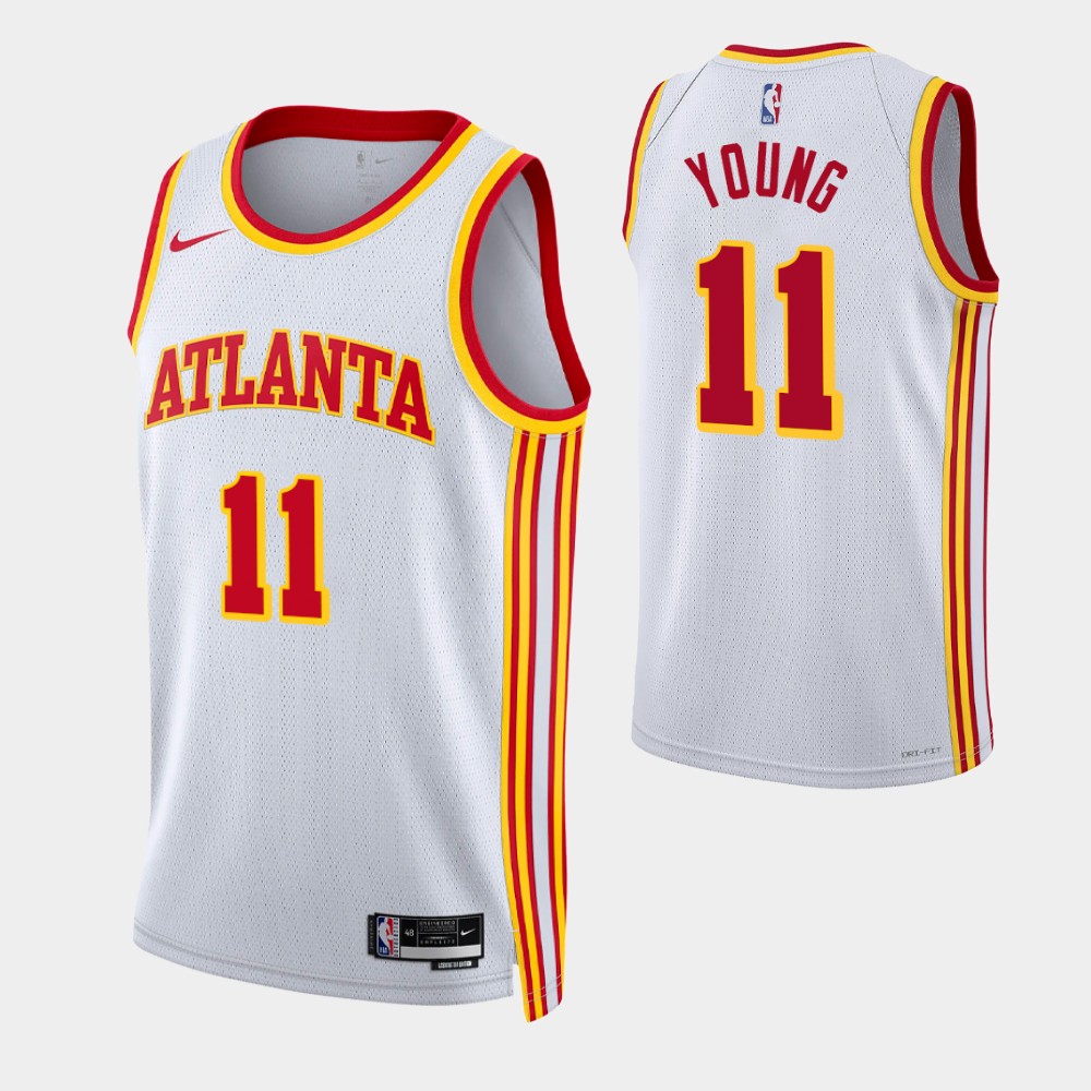 Trae Young White Atlanta Hawks Game-Used #11 Jersey vs. Miami Heat on April  26 2022 - Size 44+4