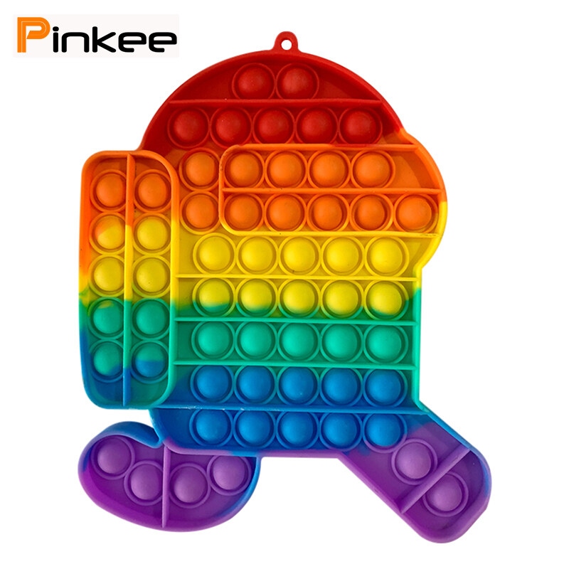 Big Size ranibow large pop it Push Pop Bubble Fidget Sensory Silicone ...