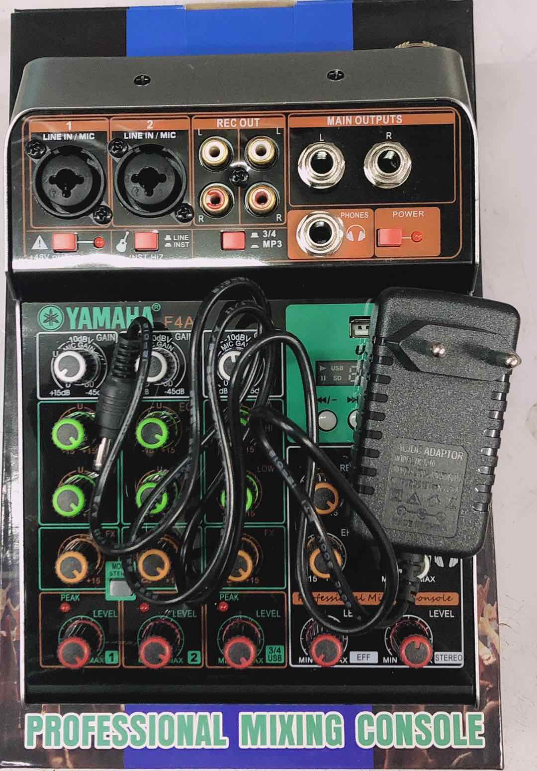 YAMAHA NEW F4A professional four 4way mini mixer with reverb USB