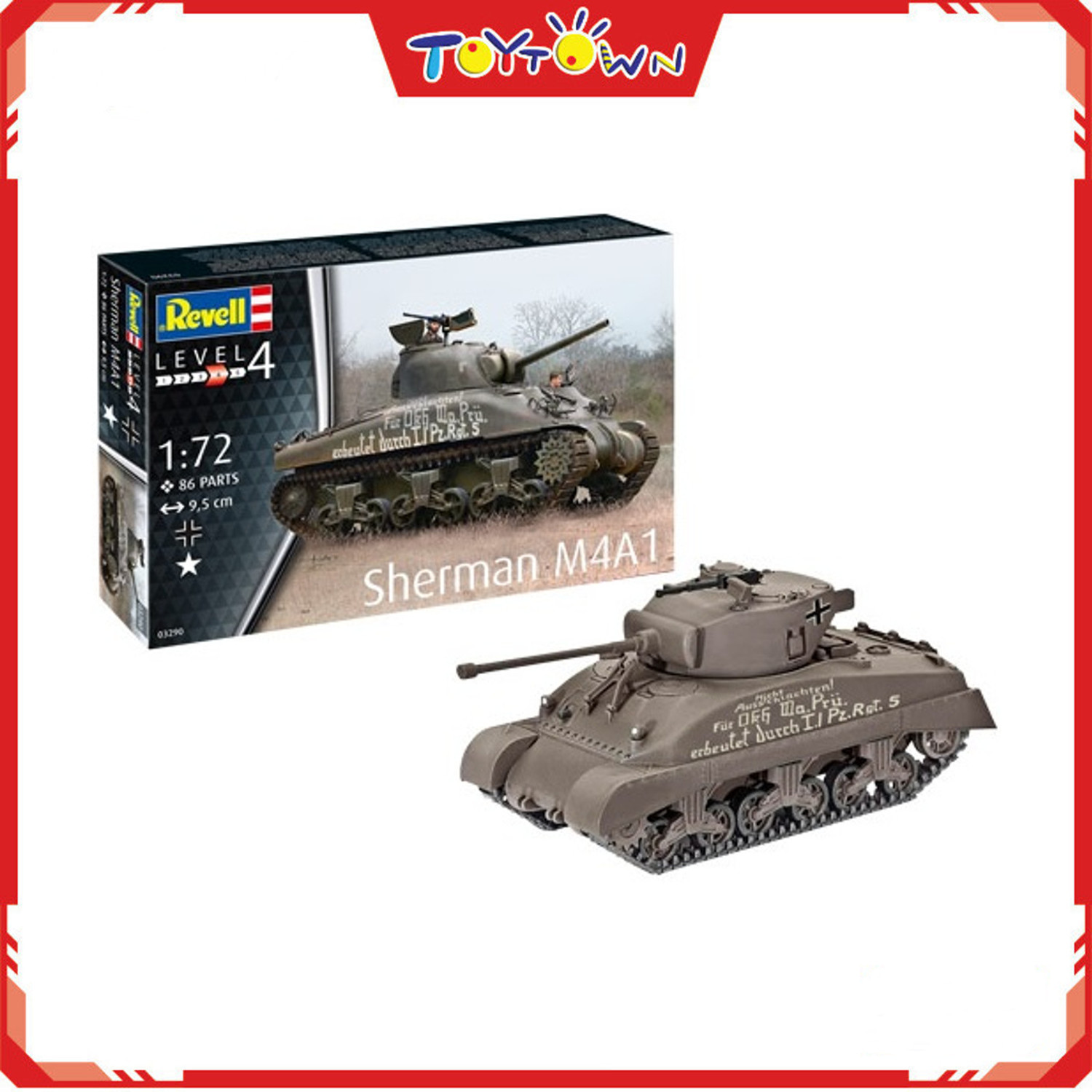Kit Maquette Char Sherman M4A1 Revell – Modèle Détaillé à Construire Et Peindre (échelle 1:35)