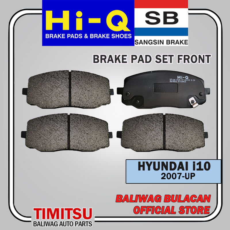FRONT BRAKE PAD SET FOR HYUNDAI I10 20072013, KIA PICANTO 20042010