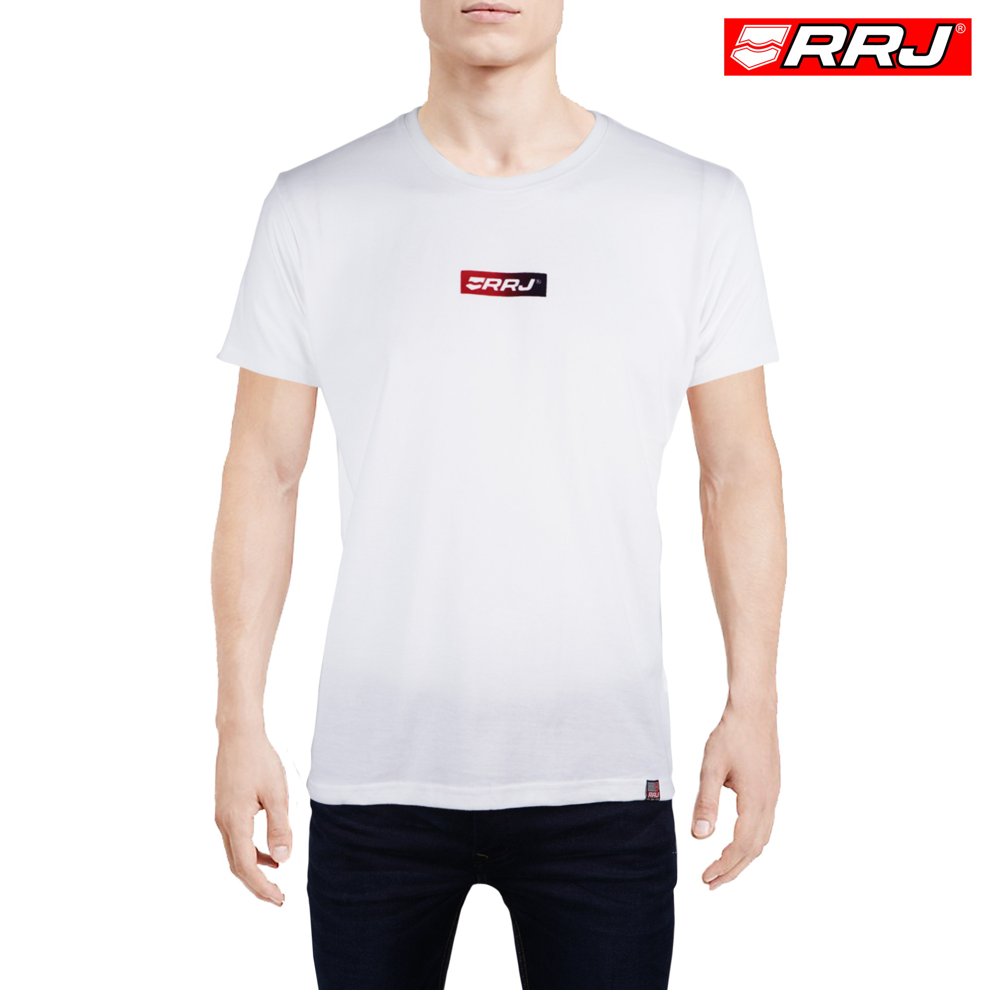 white body fit t shirt