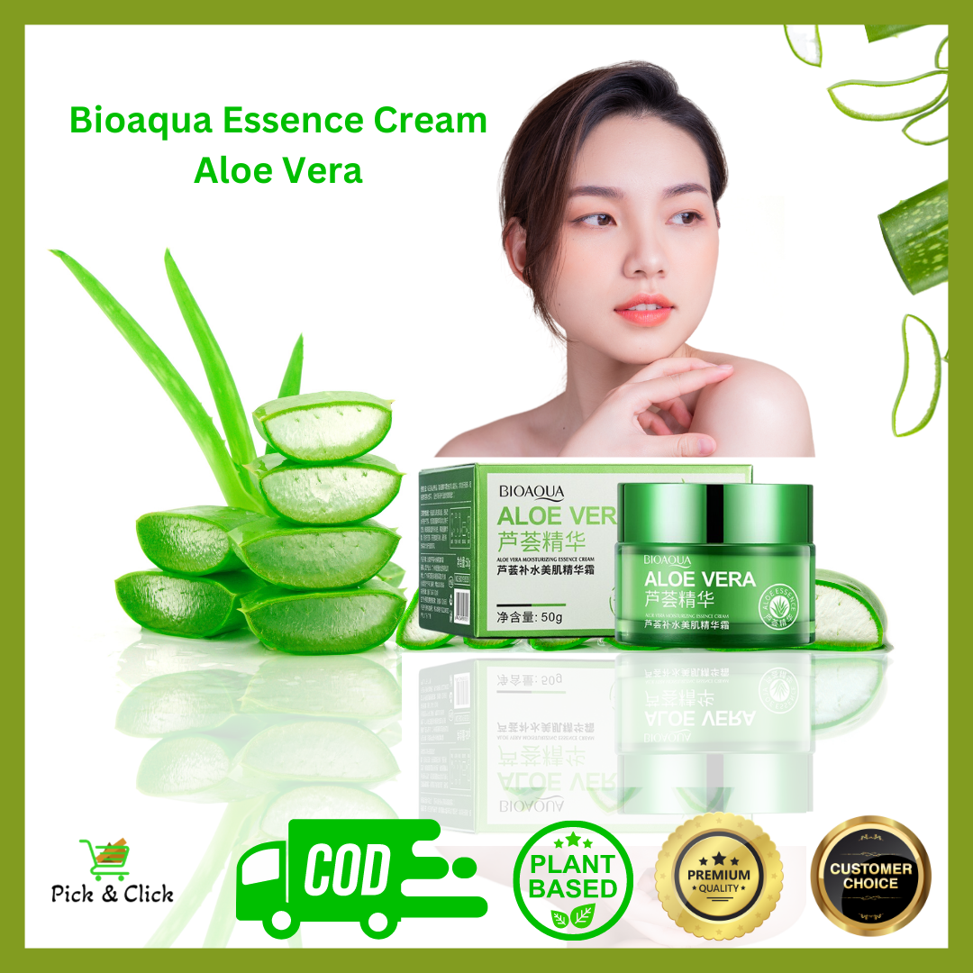 Original Bioaqua Essence Cream Aloe Vera 😘😘😘 Aloe Vera Moisturizing ...